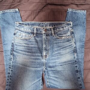 NWT $200 Etica Moussy Light Blue Straight Leg Jeans Size 29 Waist